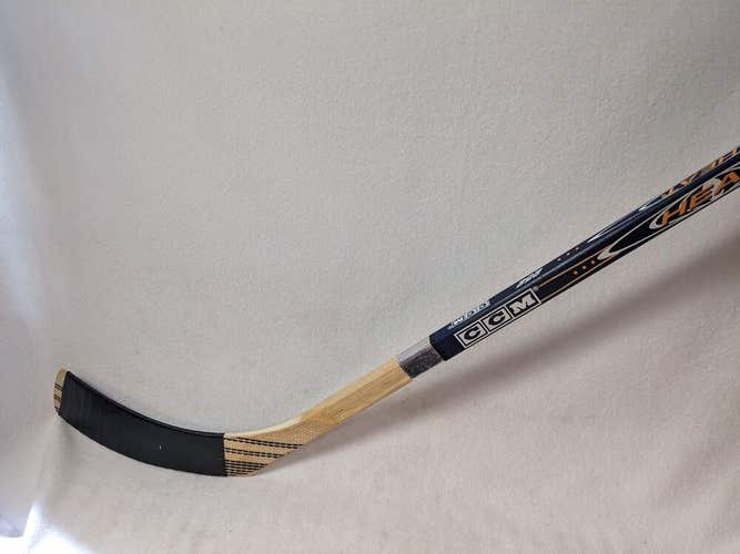 CCM Heat Wooden Hockey Stick 49 In (LH) Blue Used