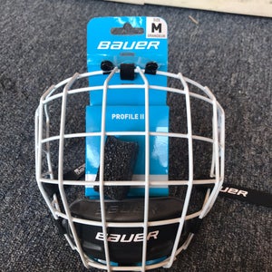 New Medium Bauer Full Cage Profile II Facemask