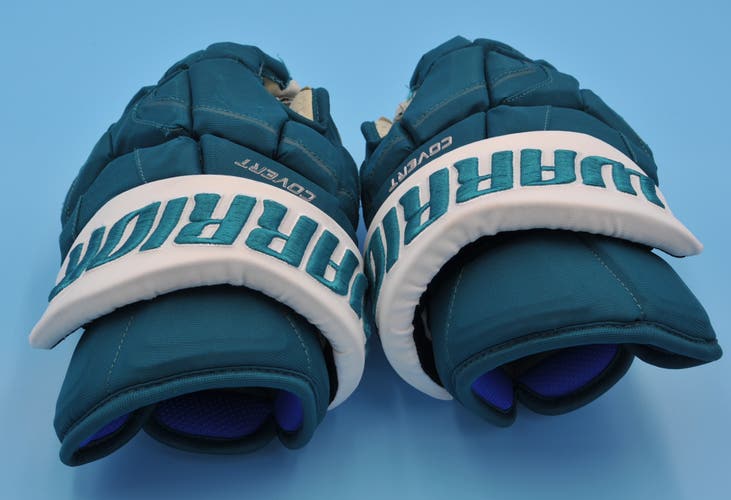 San Jose Sharks Game-Worn Teal Warrior Covert Pro Return Gloves