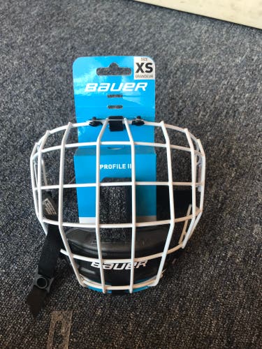 New XS Bauer Full Cage Profile II Facemask