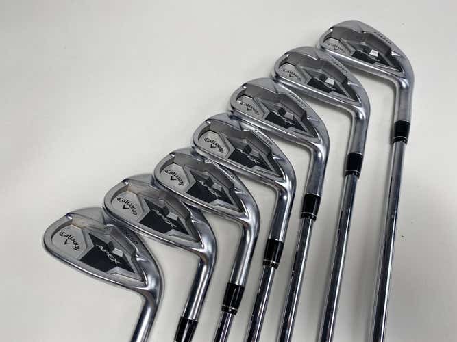 Callaway Apex 19 Iron Set 4-PW True Temper Dynamic Gold X100 Extra Stiff Mens RH