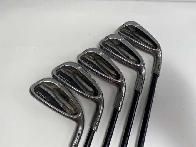 Ping G25 Iron Set 6-PW Red Dot 1* Flat KBS TGI 60 Senior Graphite Mens RH