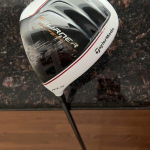 Men's TaylorMade Left Hand Stiff Flex 10.5 Loft Burner Superfast 2.0 Driver