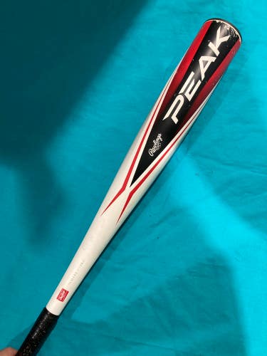 Used Kid Pitch (9YO-13YO) Rawlings Peak Bat USSSA Certified (-10) Alloy 19 oz 29"