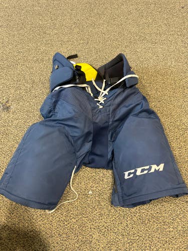 Blue Used Senior Medium CCM HPTK Hockey Pants