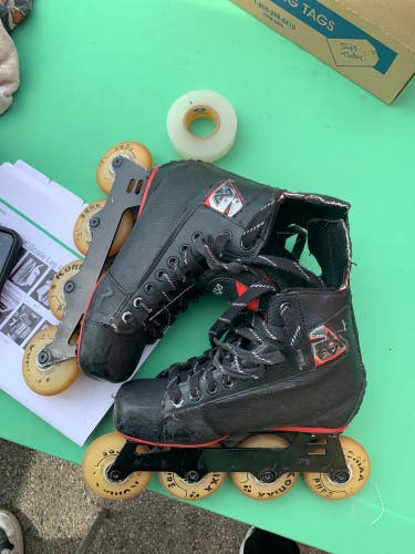 Used Junior Alkali Inline Skates Regular Width Size 5