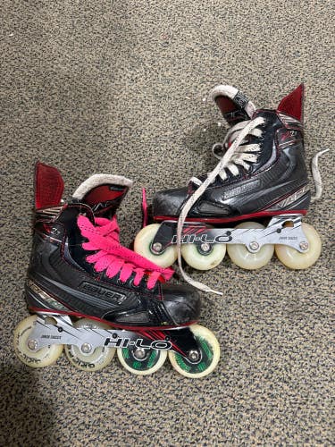 Used Youth Bauer Vapor X2.7 Inline Skates Regular Width Size 3