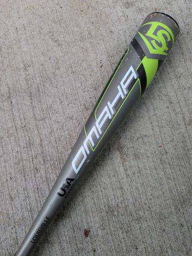 Used Kid Pitch (9YO-13YO) 2020 Louisville Slugger Omaha 5 Bat USABat Certified (-10) Alloy 18 oz 28"