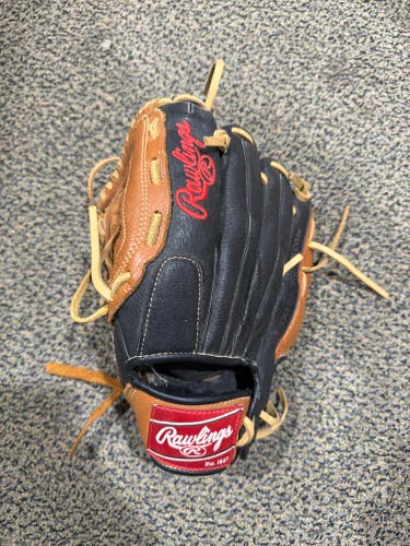 Brown Used Kid Pitch (9YO-13YO) Rawlings Prodigy Left Hand Throw Pitcher's Baseball Glove 11"