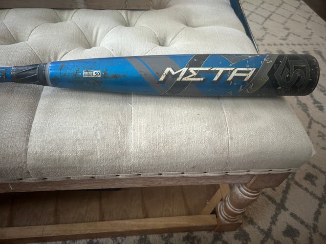 Used 2018 Louisville Slugger Meta BBCOR Certified Bat (-3) Composite 29 oz 32"