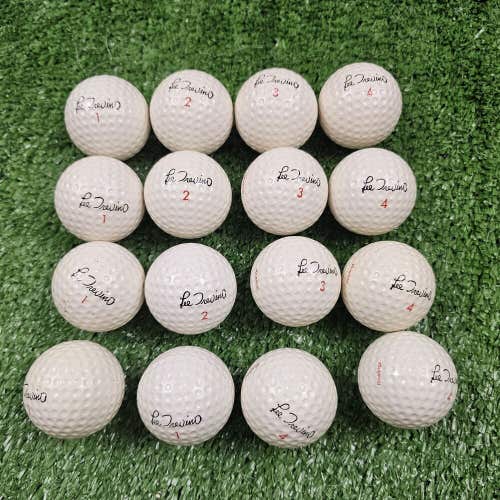 16 Lee Trevino Signature Rawlings Golf Balls Vintage LOT 4 Sleeves Lightly Used