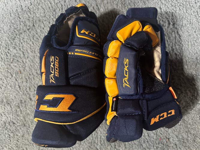 Used CCM Tacks 9080 Gloves 14" Pro Stock
