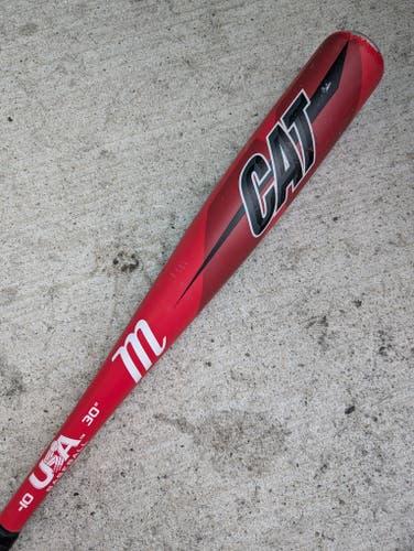 Used Kid Pitch (9YO-13YO) Marucci CAT Bat USABat Certified (-10) Alloy 20 oz 30"