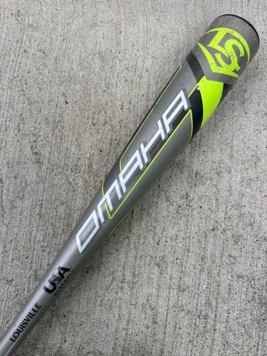 Used Kid Pitch (9YO-13YO) 2020 Louisville Slugger Omaha Bat USABat Certified (-10) Alloy 19 oz 29"