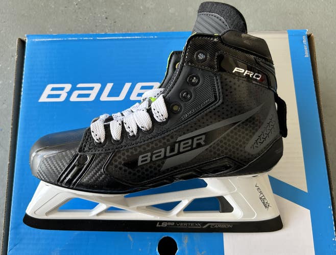 New Senior Bauer Pro Hockey Goalie Skates 8 Fit 2