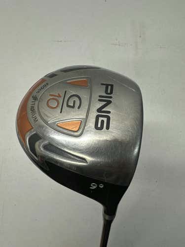 Used Ping G10 9.0 Degree Stiff Flex Graphite Shaft Drivers