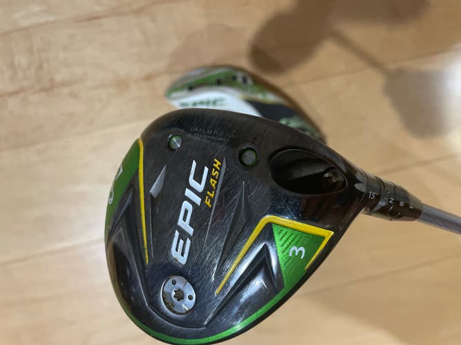 Used Men's Callaway Epic Max Right Handed Fairway Wood Regular Flex 3 Wood