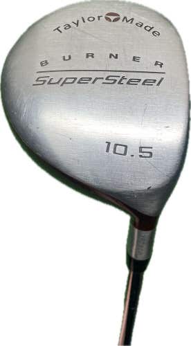 TaylorMade Burner Supersteel 10.5° Driver R-80 R Flex Steel Shaft RH 43”L