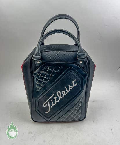 Very Gently Used Titleist Golf Black & Red Ball Shag Bag