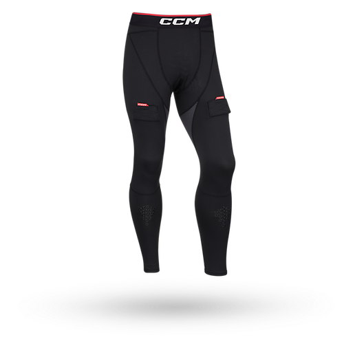CCM NHL Pro Stock Hockey Player Jock Compression Pants Sport Cup Mens Large Black