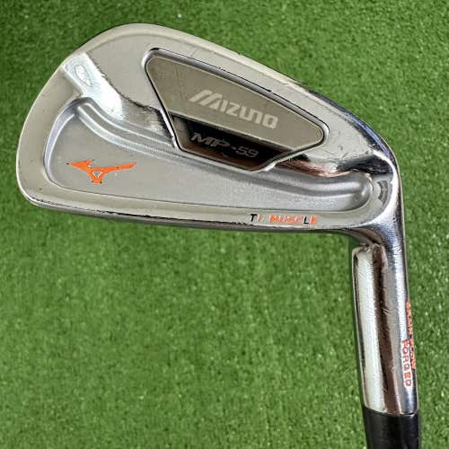 Mizuno MP 59 Forged 6 Iron Ti Muscle Stiff Flex Shaft Right Handed +1” Long