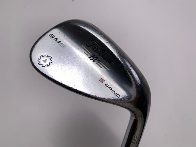 Titleist Vokey SM6 Tour Chrome 56* 10 S-Grind Wedge Steel Mens RH Midsize Grip