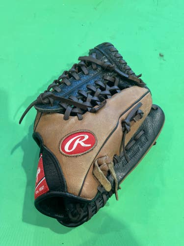 Brown Used Rawlings Premium Series Right Hand Throw Infield Baseball Glove 12"