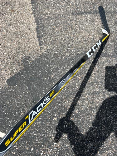 Used Senior CCM Super Tacks 2.0 Hockey Stick Left Hand Pro Stock