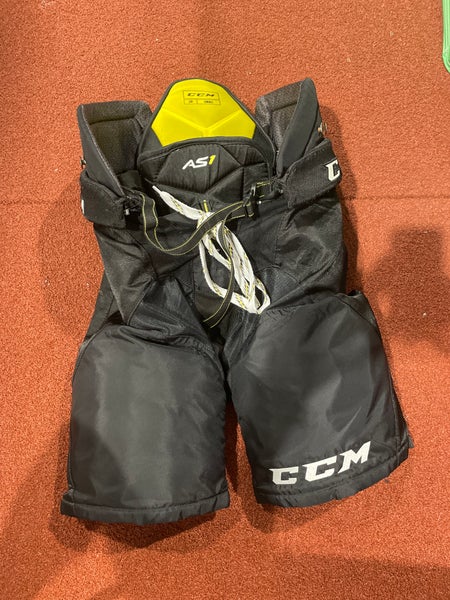 Black Used Senior Small CCM Super Tacks AS1 Hockey Pants