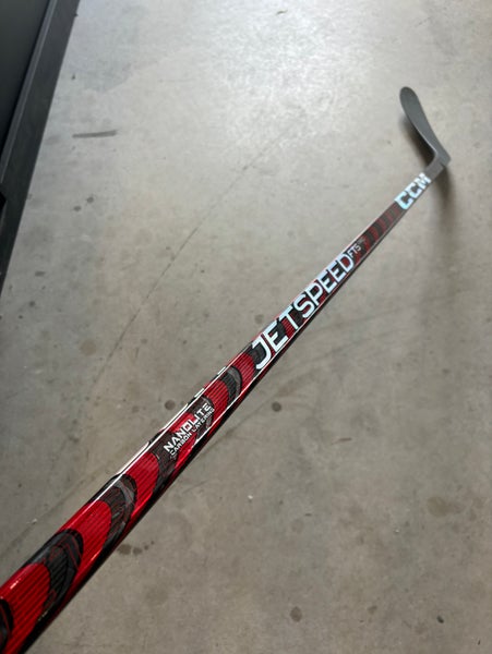 NHL Used Senior CCM Left Hand P28 75 Flex Pro Stock JetSpeed FT5 Pro Hockey Stick