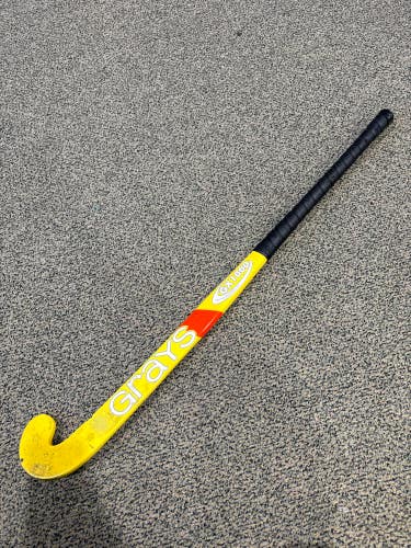 Yellow Used Grays Field Hockey Stick 36