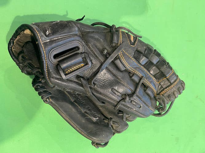 Black Used Mizuno MVP Prime Right Hand Throw Pitcher's Softball Glove 12"