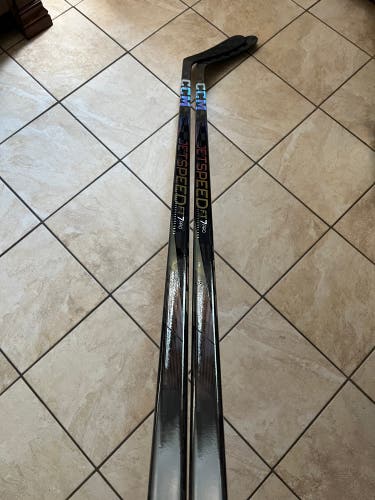 New 2 Pack 2x 70 Flex Right Handed P29 JetSpeed FT7 Pro Chrome Hockey Sticks