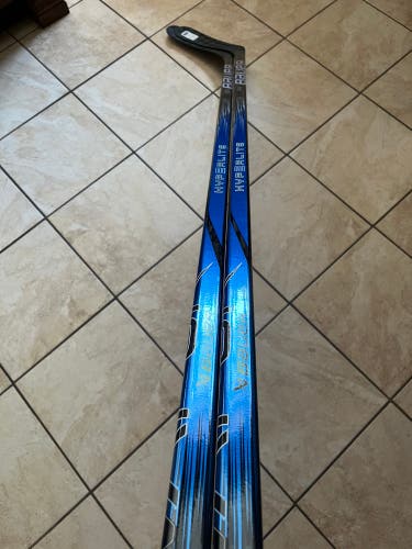 New 2 Pack 2x 77 Flex Left Handed P92 Blue Hyperlite2 Hockey Sticks