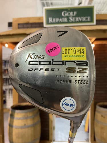 King Cobra Offset SZ Hyper Steel #7 Fairway Wood Ladies Flex Graphite Shaft WRH