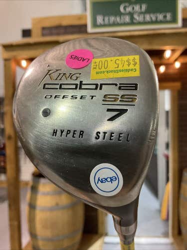 King Cobra Offset SS Hyper Steel #7 Fairway Wood Ladies Flex Graphite Shaft WRH