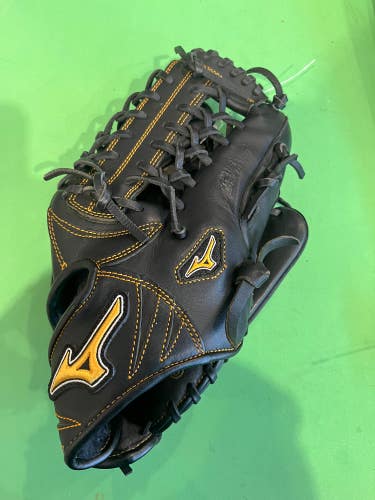 Black Used Mizuno MVP Prime Right Hand Throw Infield Baseball Glove 12.75"