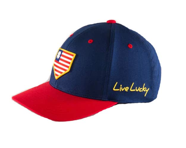 NEW Black Clover Live Lucky Rawlings RBC USA Fitted Small/Medium Golf Hat/Cap