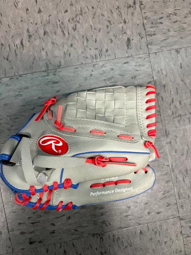 Gray Used Kid Pitch (9YO-13YO) Rawlings Player series Right Hand Throw Baseball Glove 11.5"