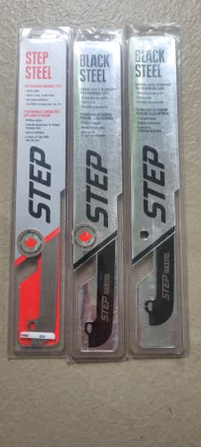 Lot 3 pairs total - 2 x New Blacksteel STPRO 215 1 x Stepsteel STPRO 215