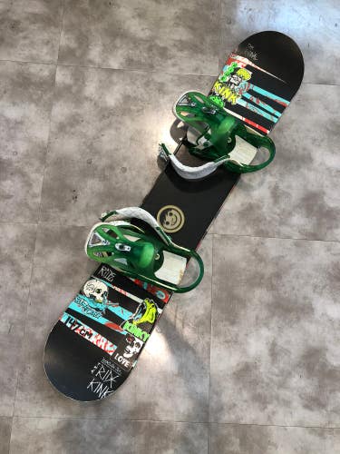 Used Men's 147cm Ride Kink Snowboard With Bindings