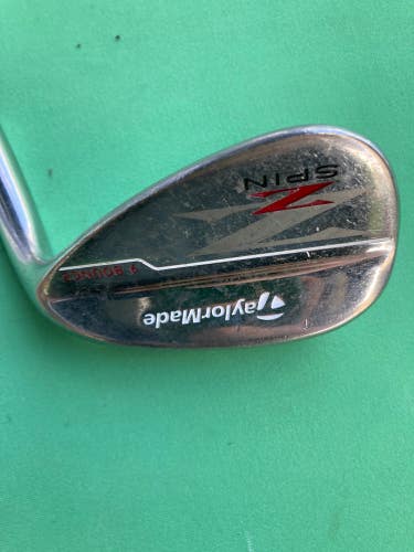 Used Men's TaylorMade Z Spin Wedge Right Handed Wedge Flex 52 Degree Steel Shaft