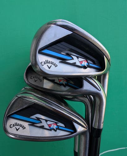 Used Callaway X Hot Men's Right Hand Iron Set Senior Flex