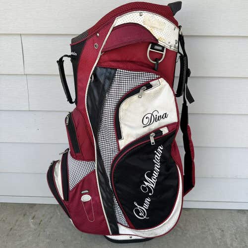 Sun Mountain Ladies Womens Collection Diva Cart Golf Bag 14 Way Dividers