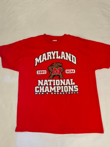 Vintage University Of Maryland 2002 NCAA Men's Basketball Champions Shirt XL