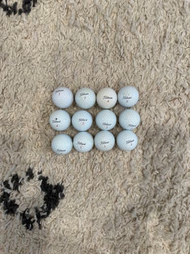 Used Titleist 12 Pack (1 Dozen) Pro V1x Balls