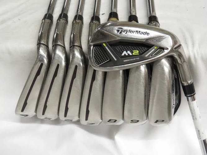 TaylorMade M2 Iron Set 4-PW,AW Stiff Flex Steel RH