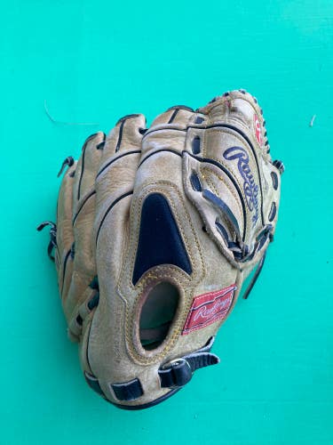 Brown Used Kid Pitch (9YO-13YO) Rawlings Player Preferred Right Hand Throw Pitcher's Baseball Glove