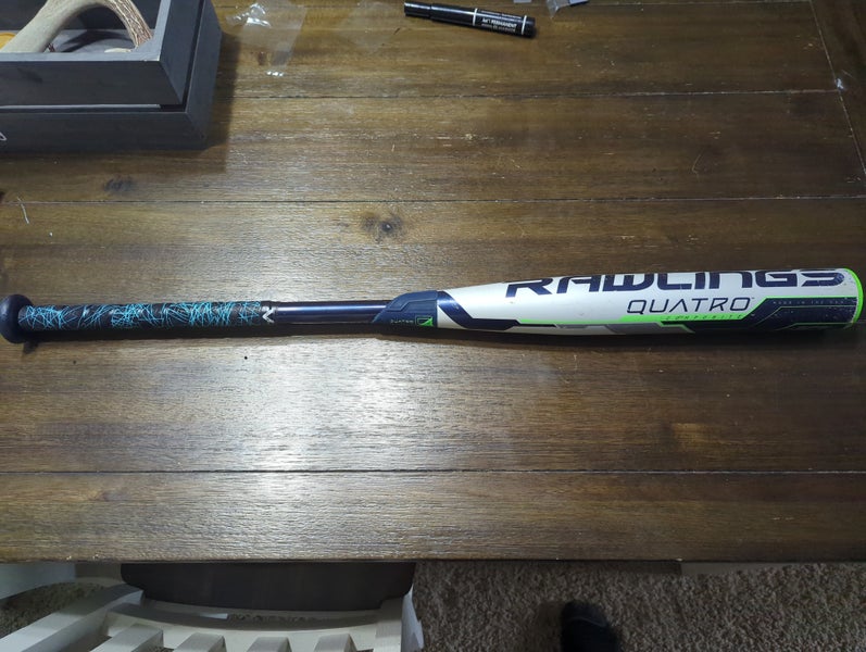Used 2018 Rawlings Quatro Bat (-10) Composite 21 oz 31"