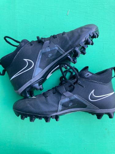 Black Used Men's Size 7.5 Nike Alpha Menace Varsity 3 Cleats Molded Cleats